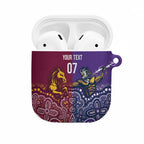 Broncos Vs Storm Rugby NRL Custom Indigenous AirPods Case Fight To The Last - Aussie Hoodie