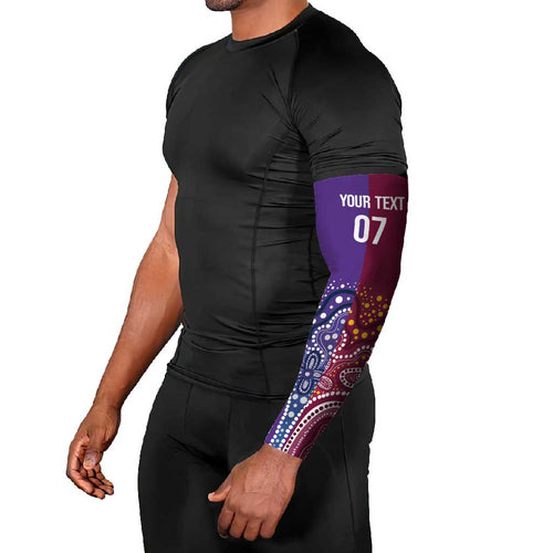 Broncos Vs Storm Rugby NRL Custom Indigenous Arm Sleeves Fight To The Last - Aussie Hoodie