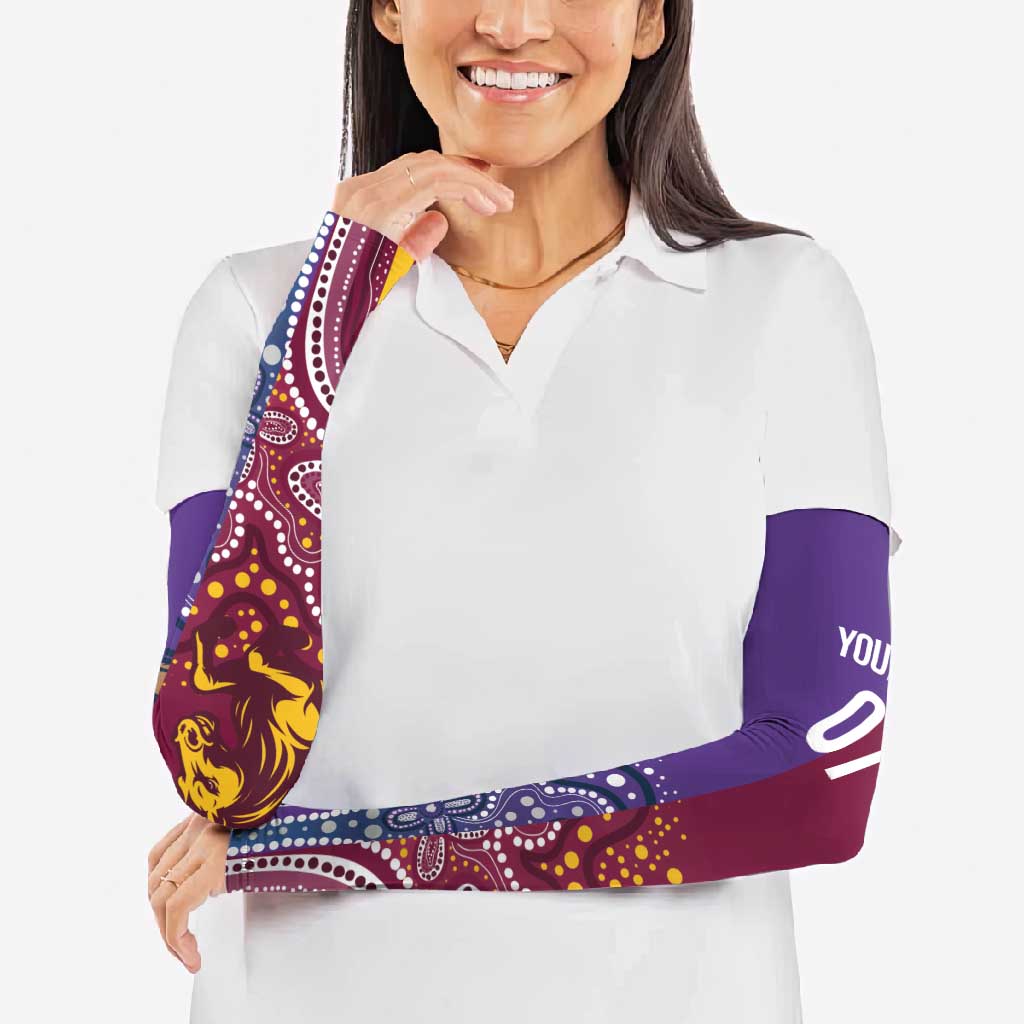 Broncos Vs Storm Rugby NRL Custom Indigenous Arm Sleeves Fight To The Last - Aussie Hoodie