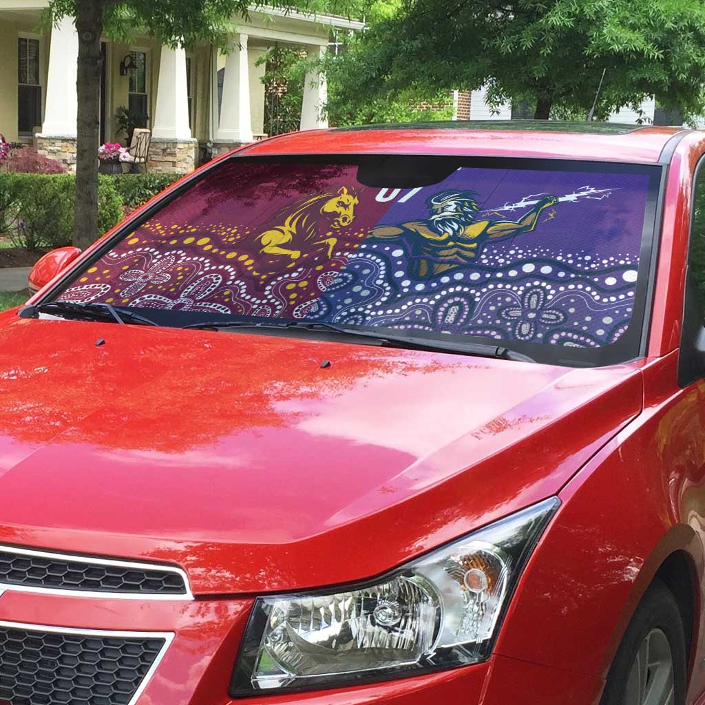 Broncos Vs Storm Rugby NRL Custom Indigenous Auto Sun Shade Fight To The Last - Aussie Hoodie