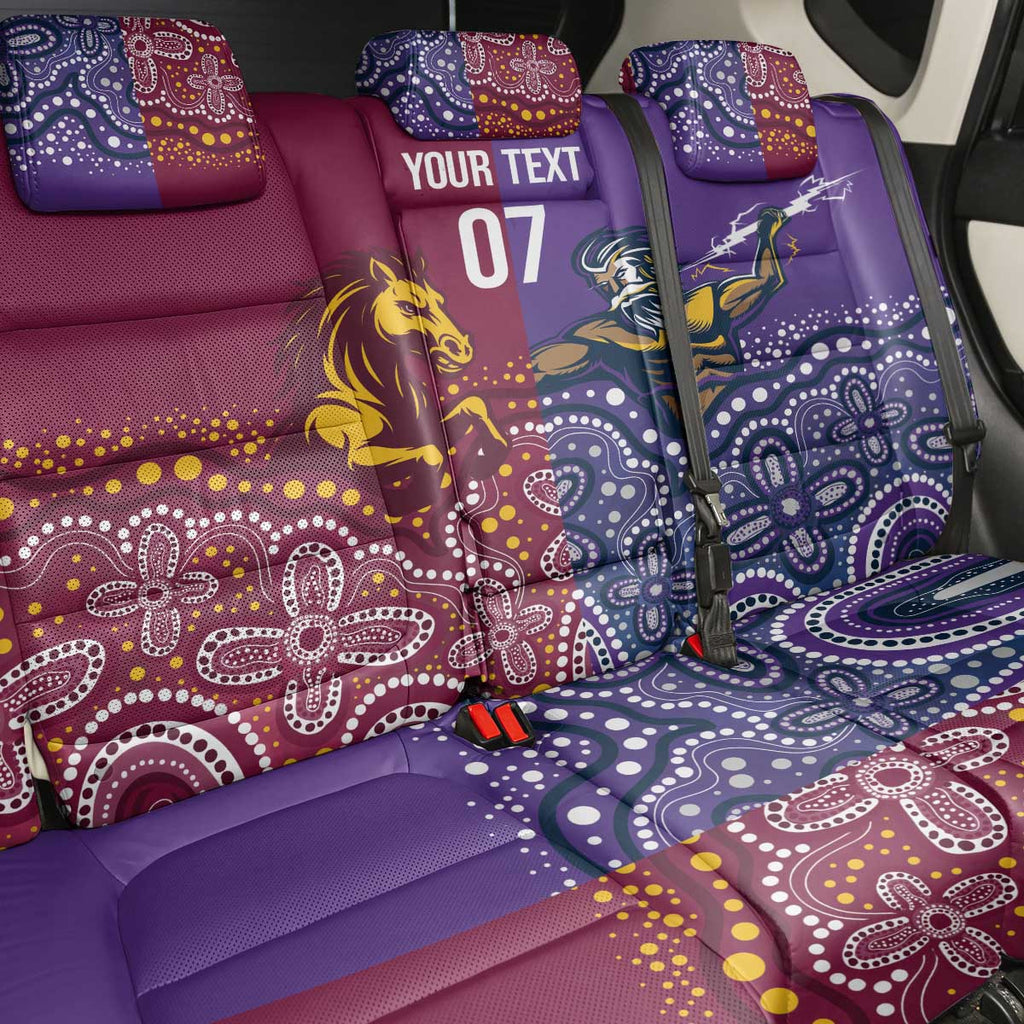 Broncos Vs Storm Rugby NRL Custom Indigenous Back Car Seat Cover Fight To The Last - Aussie Hoodie