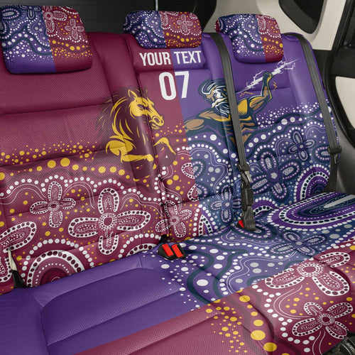 Broncos Vs Storm Rugby NRL Custom Indigenous Back Car Seat Cover Fight To The Last - Aussie Hoodie