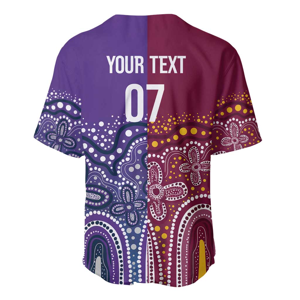 Broncos Vs Storm Rugby NRL Custom Indigenous Baseball Jersey Fight To The Last - Aussie Hoodie