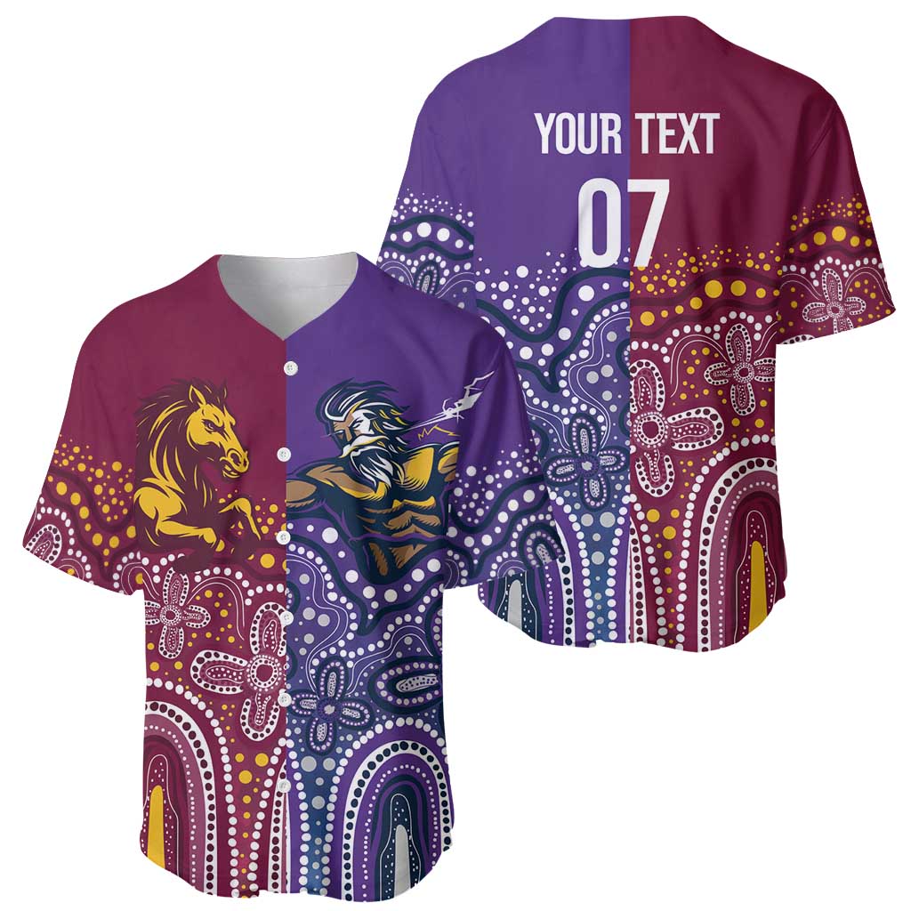 Broncos Vs Storm Rugby NRL Custom Indigenous Baseball Jersey Fight To The Last - Aussie Hoodie