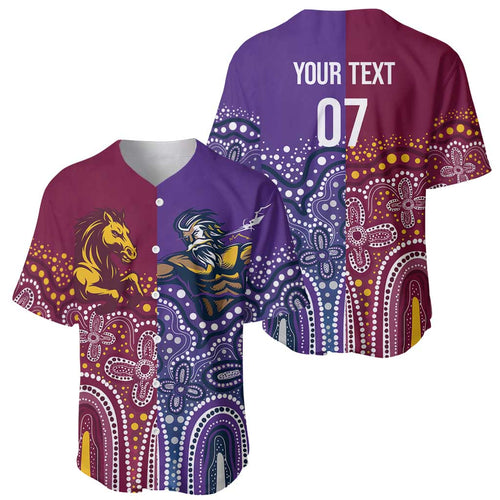 Broncos Vs Storm Rugby NRL Custom Indigenous Baseball Jersey Fight To The Last - Aussie Hoodie