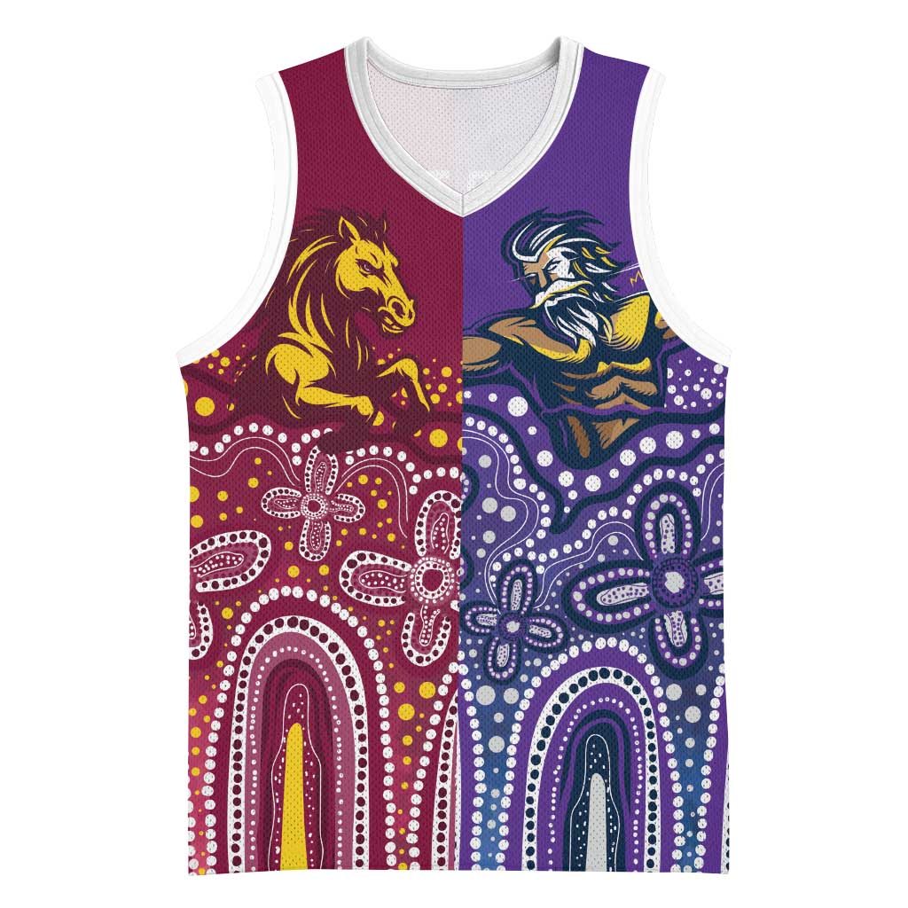 Broncos Vs Storm Rugby NRL Custom Indigenous Basketball Jersey Fight To The Last - Aussie Hoodie