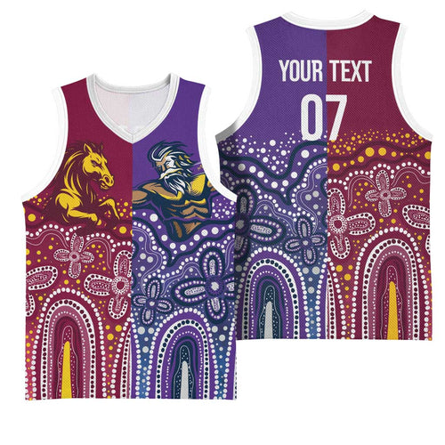 Broncos Vs Storm Rugby NRL Custom Indigenous Basketball Jersey Fight To The Last - Aussie Hoodie