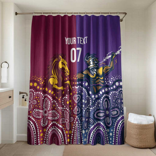 Broncos Vs Storm Rugby NRL Custom Indigenous Bathroom Set Fight To The Last - Aussie Hoodie