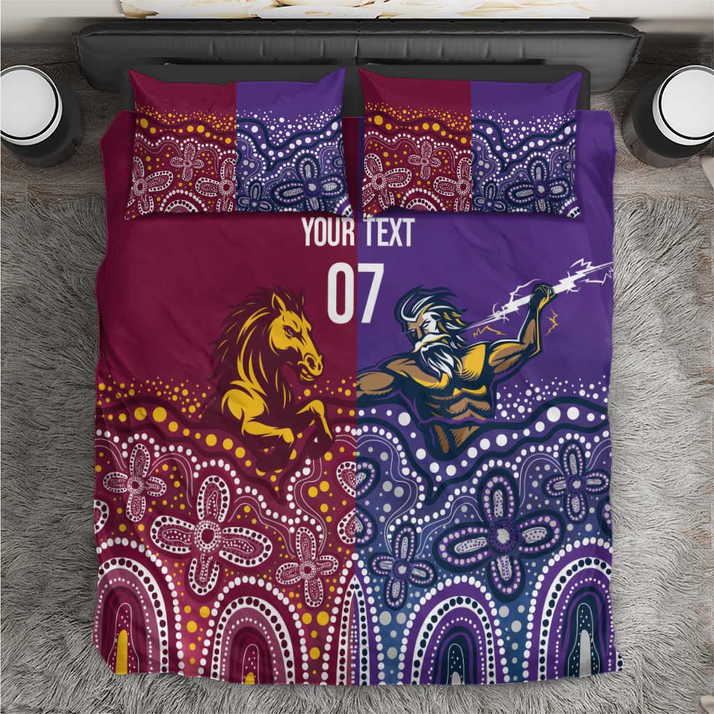Broncos Vs Storm Rugby NRL Custom Indigenous Bedding Set Fight To The Last - Aussie Hoodie