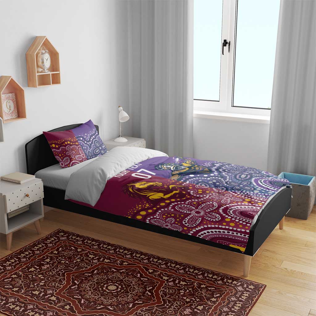 Broncos Vs Storm Rugby NRL Custom Indigenous Bedding Set Fight To The Last - Aussie Hoodie