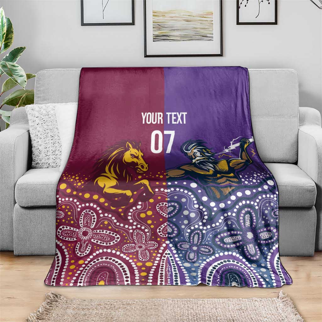 Broncos Vs Storm Rugby NRL Custom Indigenous Blanket Fight To The Last - Aussie Hoodie
