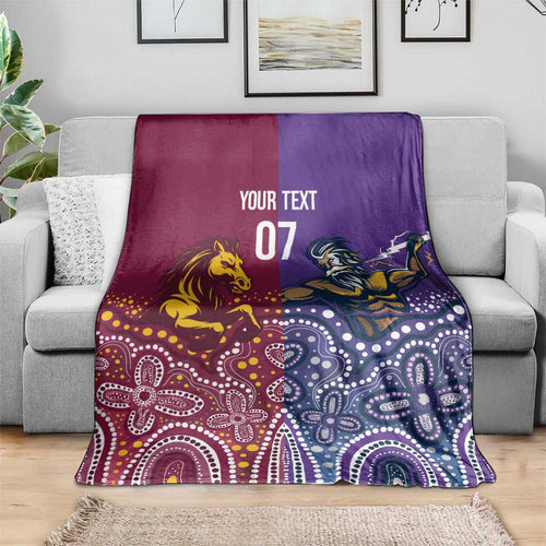 Broncos Vs Storm Rugby NRL Custom Indigenous Blanket Fight To The Last - Aussie Hoodie