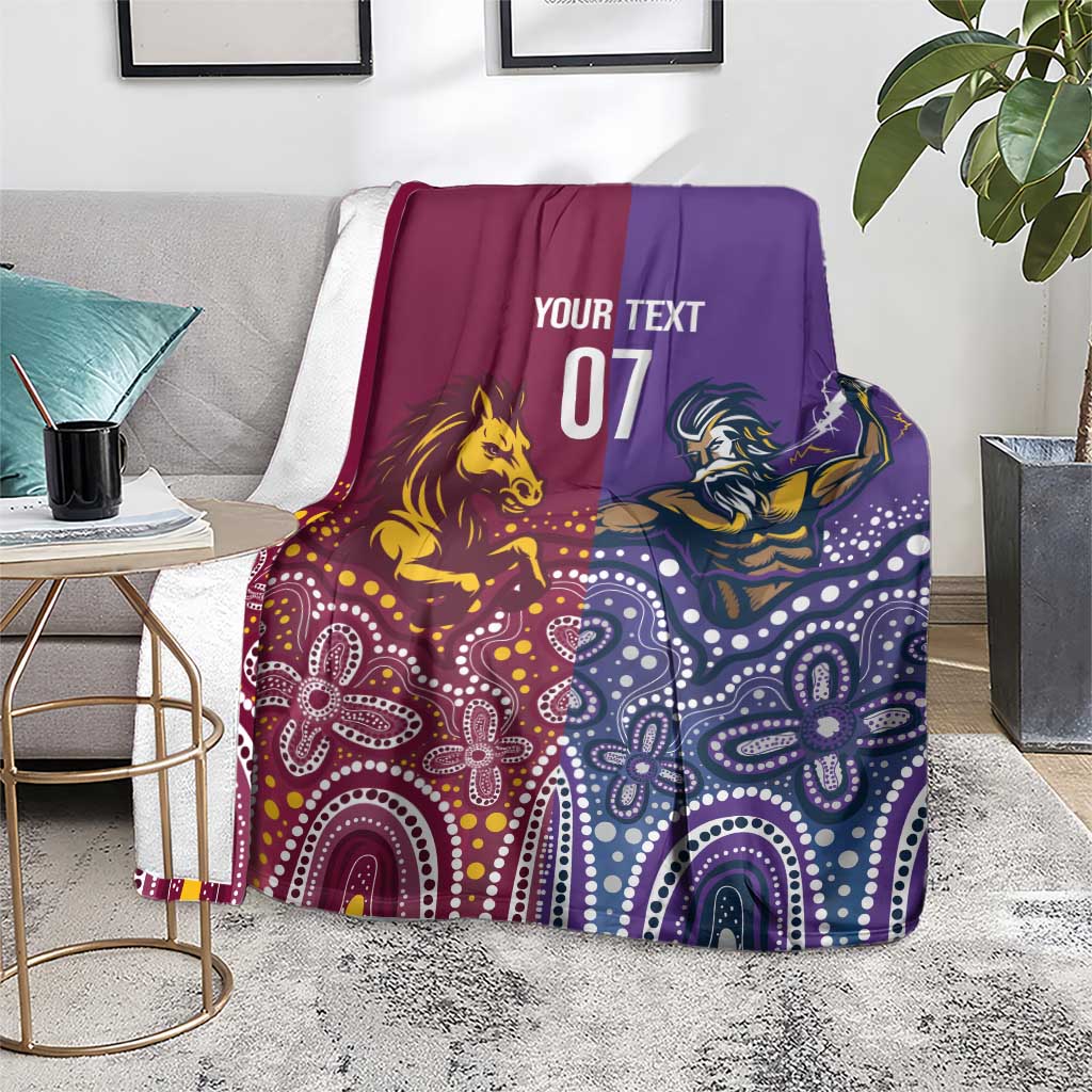 Broncos Vs Storm Rugby NRL Custom Indigenous Blanket Fight To The Last - Aussie Hoodie