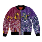 Broncos Vs Storm Rugby NRL Custom Indigenous Bomber Jacket Fight To The Last - Aussie Hoodie