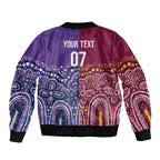 Broncos Vs Storm Rugby NRL Custom Indigenous Bomber Jacket Fight To The Last - Aussie Hoodie