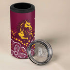 Broncos Vs Storm Rugby NRL Custom Indigenous 4 in 1 Can Cooler Tumbler Fight To The Last - Aussie Hoodie