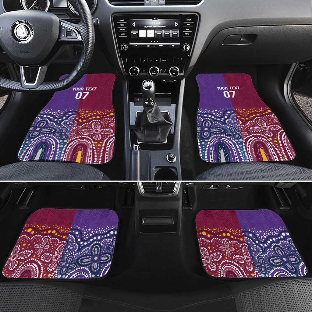 Broncos Vs Storm Rugby NRL Custom Indigenous Car Mats Fight To The Last - Aussie Hoodie