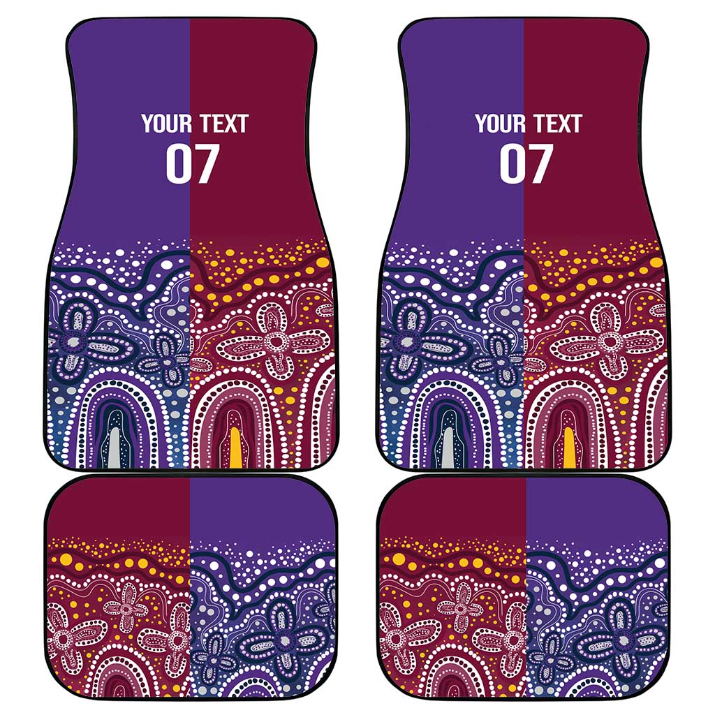 Broncos Vs Storm Rugby NRL Custom Indigenous Car Mats Fight To The Last - Aussie Hoodie