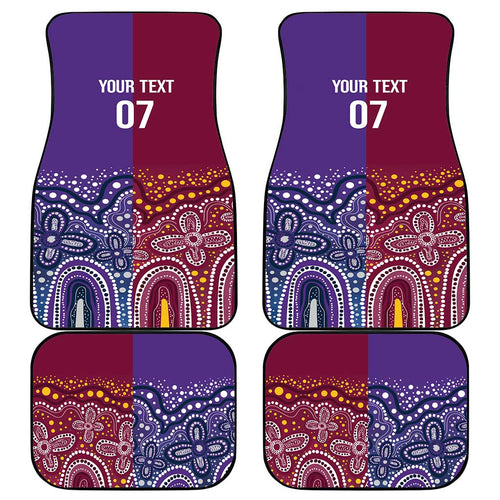 Broncos Vs Storm Rugby NRL Custom Indigenous Car Mats Fight To The Last - Aussie Hoodie