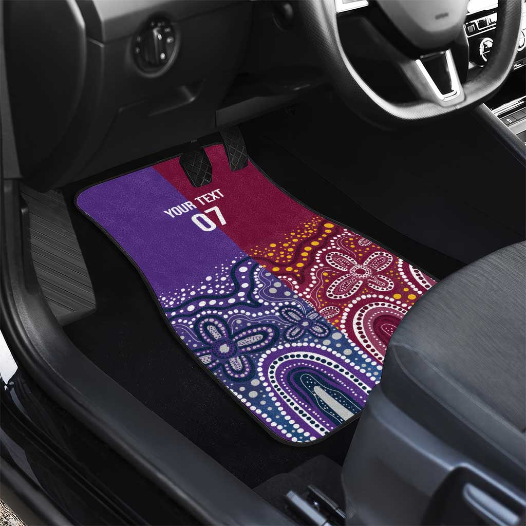 Broncos Vs Storm Rugby NRL Custom Indigenous Car Mats Fight To The Last - Aussie Hoodie