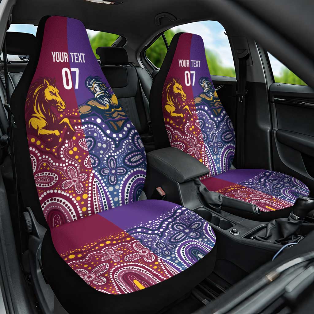 Broncos Vs Storm Rugby NRL Custom Indigenous Car Seat Cover Fight To The Last - Aussie Hoodie