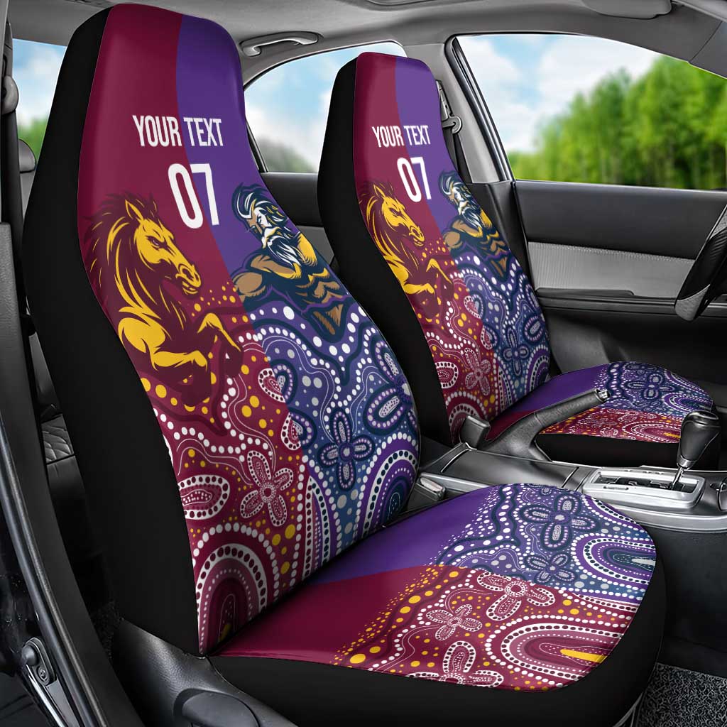 Broncos Vs Storm Rugby NRL Custom Indigenous Car Seat Cover Fight To The Last - Aussie Hoodie