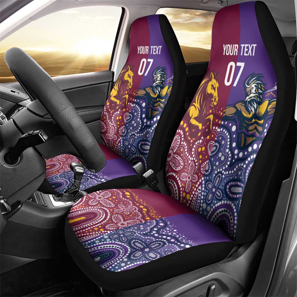 Broncos Vs Storm Rugby NRL Custom Indigenous Car Seat Cover Fight To The Last - Aussie Hoodie