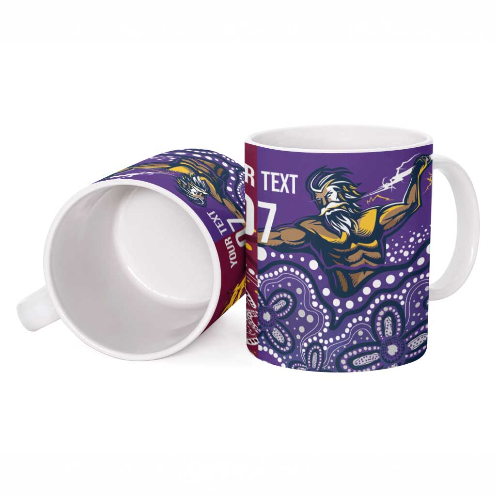 Broncos Vs Storm Rugby NRL Custom Indigenous Ceramic Mug Fight To The Last - Aussie Hoodie