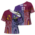 Broncos Vs Storm Rugby NRL Custom Indigenous Cross Shoulder Shirt Fight To The Last - Aussie Hoodie