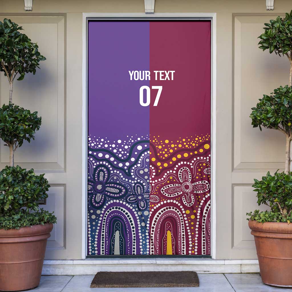 Broncos Vs Storm Rugby NRL Custom Indigenous Door Cover Fight To The Last - Aussie Hoodie