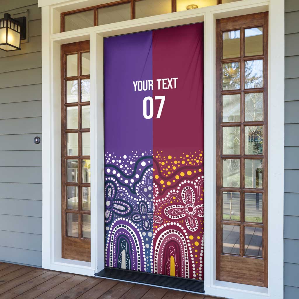 Broncos Vs Storm Rugby NRL Custom Indigenous Door Cover Fight To The Last - Aussie Hoodie