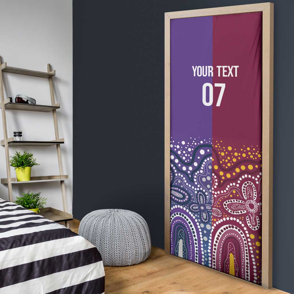 Broncos Vs Storm Rugby NRL Custom Indigenous Door Cover Fight To The Last - Aussie Hoodie