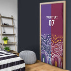 Broncos Vs Storm Rugby NRL Custom Indigenous Door Cover Fight To The Last - Aussie Hoodie
