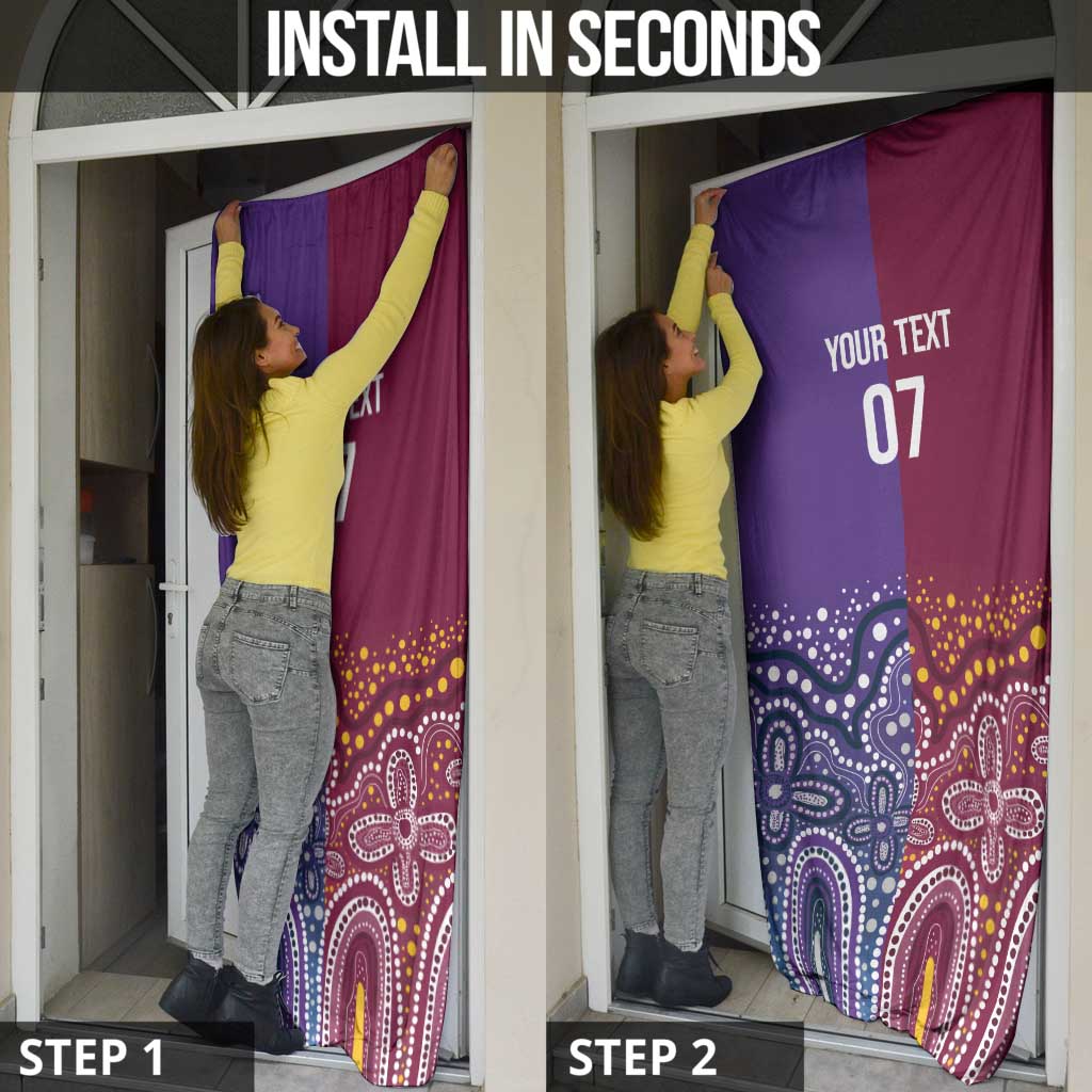 Broncos Vs Storm Rugby NRL Custom Indigenous Door Cover Fight To The Last - Aussie Hoodie
