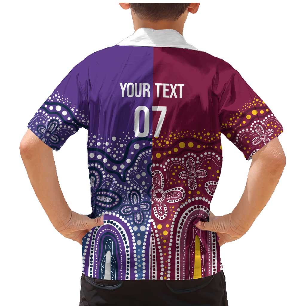 Broncos Vs Storm Rugby NRL Custom Indigenous Family Matching Mermaid Dress and Hawaiian Shirt Fight To The Last - Aussie Hoodie