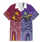 Broncos Vs Storm Rugby NRL Custom Indigenous Family Matching Mermaid Dress and Hawaiian Shirt Fight To The Last - Aussie Hoodie