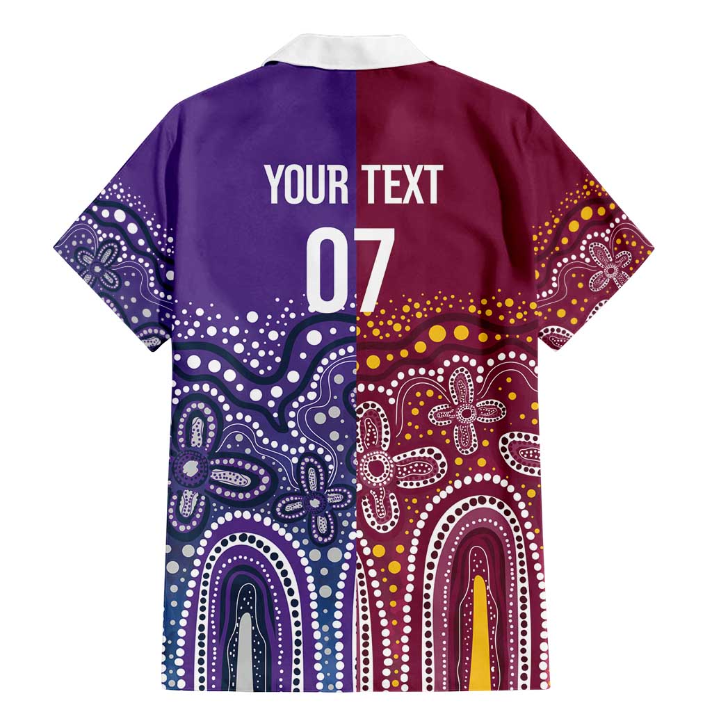 Broncos Vs Storm Rugby NRL Custom Indigenous Family Matching Mermaid Dress and Hawaiian Shirt Fight To The Last - Aussie Hoodie