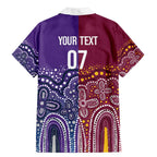 Broncos Vs Storm Rugby NRL Custom Indigenous Family Matching Mermaid Dress and Hawaiian Shirt Fight To The Last - Aussie Hoodie