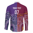 Broncos Vs Storm Rugby NRL Custom Indigenous Family Matching Off Shoulder Maxi Dress and Hawaiian Shirt Fight To The Last - Aussie Hoodie