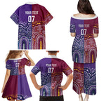 Broncos Vs Storm Rugby NRL Custom Indigenous Family Matching Puletasi and Hawaiian Shirt Fight To The Last - Aussie Hoodie