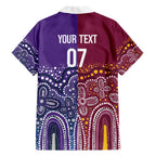 Broncos Vs Storm Rugby NRL Custom Indigenous Family Matching Puletasi and Hawaiian Shirt Fight To The Last - Aussie Hoodie