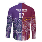 Broncos Vs Storm Rugby NRL Custom Indigenous Family Matching Short Sleeve Bodycon Dress and Hawaiian Shirt Fight To The Last - Aussie Hoodie
