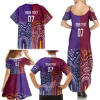 Broncos Vs Storm Rugby NRL Custom Indigenous Family Matching Summer Maxi Dress and Hawaiian Shirt Fight To The Last - Aussie Hoodie