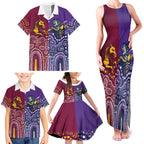 Broncos Vs Storm Rugby NRL Custom Indigenous Family Matching Tank Maxi Dress and Hawaiian Shirt Fight To The Last - Aussie Hoodie