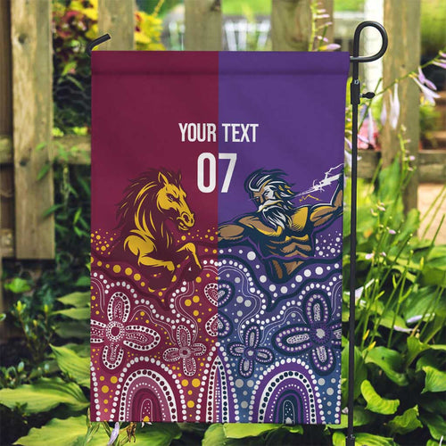 Broncos Vs Storm Rugby NRL Custom Indigenous Garden Flag Fight To The Last - Aussie Hoodie