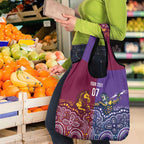 Broncos Vs Storm Rugby NRL Custom Indigenous Grocery Bag Fight To The Last - Aussie Hoodie