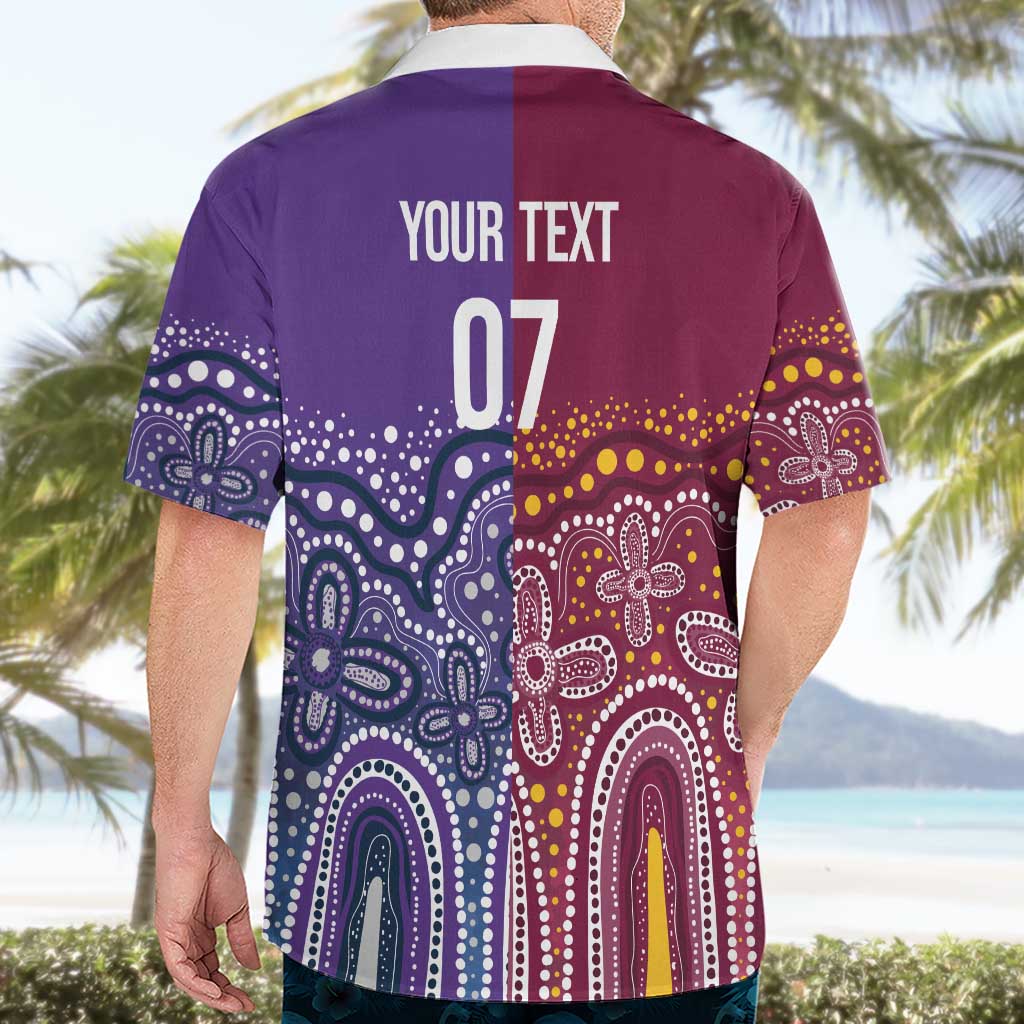 Broncos Vs Storm Rugby NRL Custom Indigenous Hawaiian Shirt Fight To The Last - Aussie Hoodie