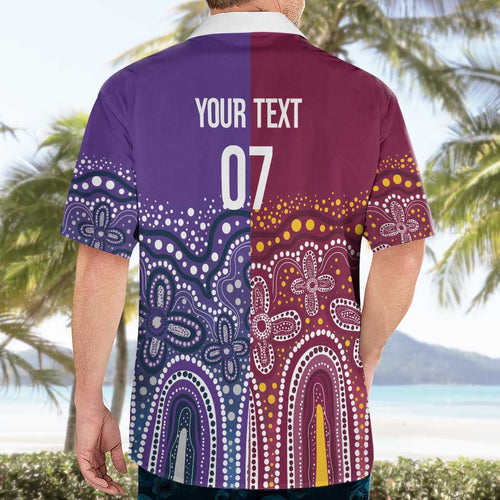 Broncos Vs Storm Rugby NRL Custom Indigenous Hawaiian Shirt Fight To The Last - Aussie Hoodie