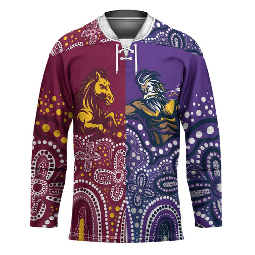 Broncos Vs Storm Rugby NRL Custom Indigenous Hockey Jersey Fight To The Last - Aussie Hoodie