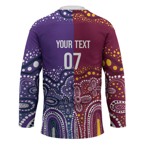 Broncos Vs Storm Rugby NRL Custom Indigenous Hockey Jersey Fight To The Last - Aussie Hoodie